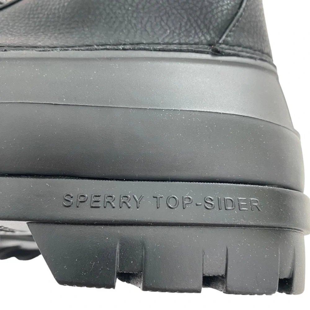 SPERRY Men’s Black Avenue Duck Rain Boots Size: 10